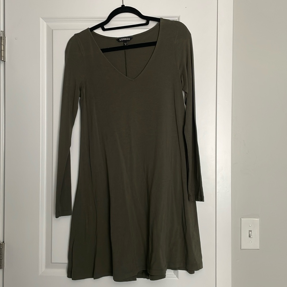 Cotton long sleeve dress